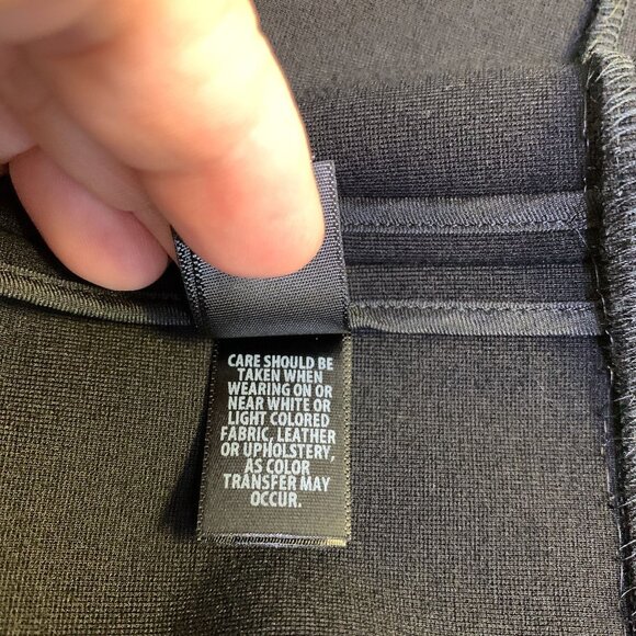 NWT St. John Black Leather Collar & Trim Blazer Size 18 - Picture 8 of 8